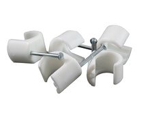 Kabelklammer 14-20 mm Rund Vit 100-pack